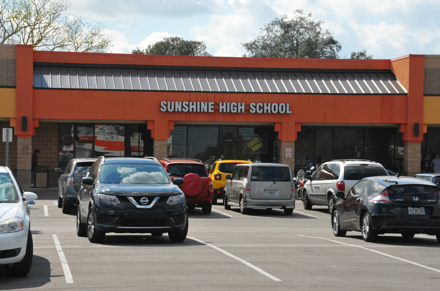 Sunshine High School in Orlando is located in Oakhill Village, a strip mall on Old Winter Garden Road.