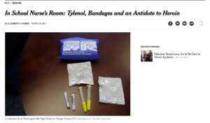 In School Nurse’s Room Tylenol Bandages and an Antidote to Heroin The New York Times