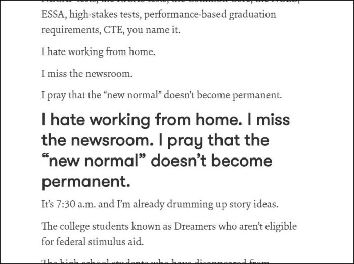 What it’s like being a furloughed education reporter – #coveringCOVID19 04/27/20