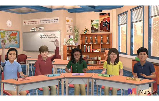 Mixed reality simulations for social-emotional learning 