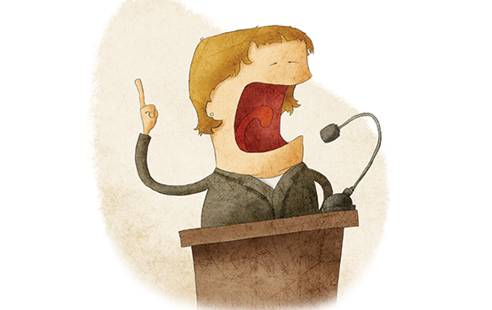 Outside speakers can arouse conflict 