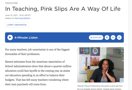 5 tips on how to cover teacher layoffs