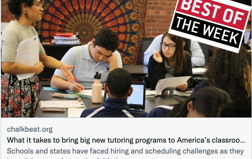 Tutoring challenges, lessons from the TikTok hoax, & 7 obstacles to improving the beat: 🏆 Best Education Journalism of the Week 🏆 (4/1/2022)