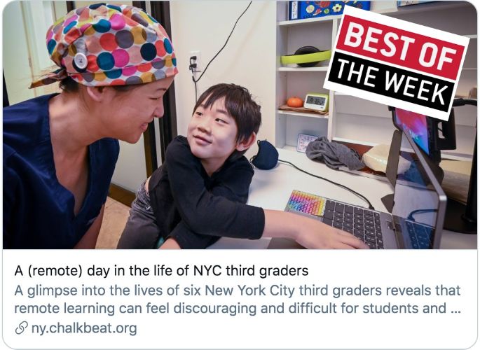 A day in the life of remote learning, how to cover schools even when you’re still remote, & more: 🏆 Best education journalism of the week (2/26/21)