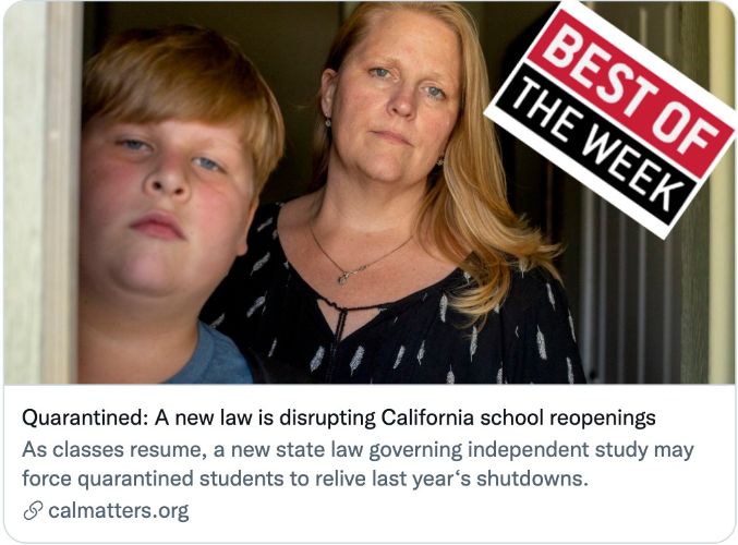 A quarantine law gone wrong, vaccine mandates, & advice for parents working with journalists: Best Education Journalism of the Week, August 27