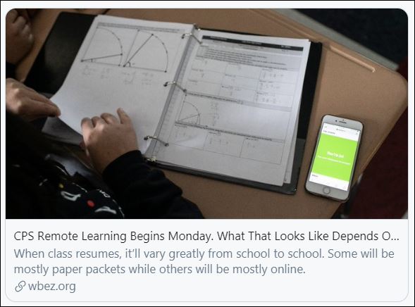 All eyes on Chicago schools – #CoveringCOVID19 04/08/2020