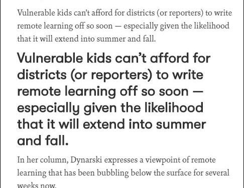 Remote learning has been a mess. Writing it off will only make things worse.