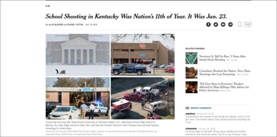 School shootings, classroom safety, & student trauma coverage