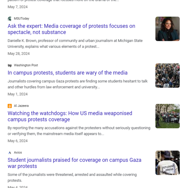 How to fix campus protest coverage