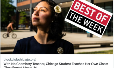 Education in the debate, a student teaches chemistry, & why cell phone bans need better coverage:  Best Education Journalism of the Week (9/13/24) 