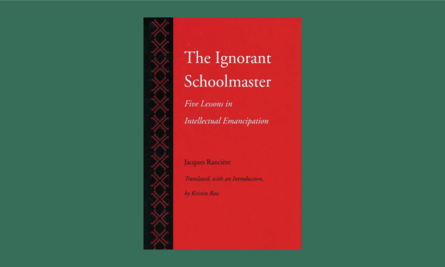 Book recommendation: The Ignorant Schoolmaster