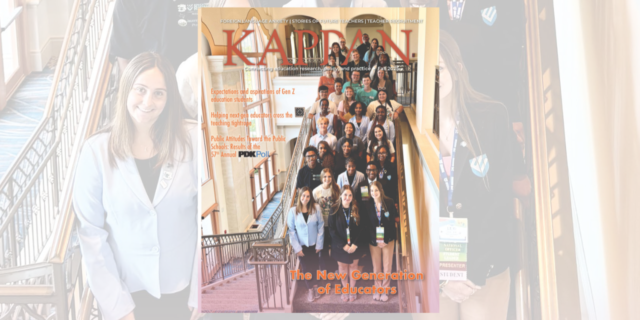 Helping new teachers and writing for Kappan