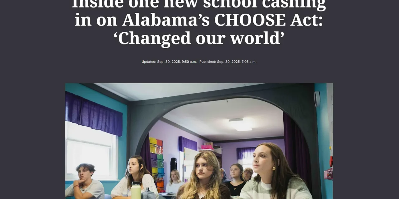 Surprises from inside a newly-opened private school in Alabama