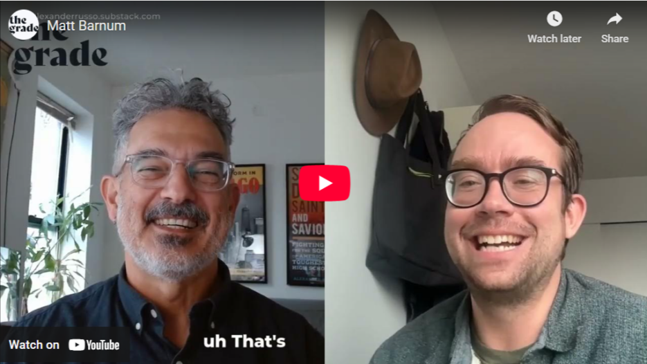 Matt Barnum tells (almost) all!